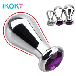 40-62mm Big Metal Anal Plug For Women Anus Vaginal Dilator Men Butt Expander Prostate Massager Sex Toy Couple Female Masturbator