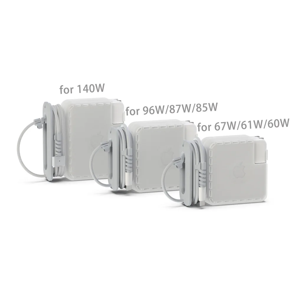 حافظة منظم محول ماك بوك لأجهزة ماك بوك اير برو USB 29 واط/30 واط/60 واط/61 واط/85 واط/87 واط/96 واط غطاء منظم كابل الشاحن