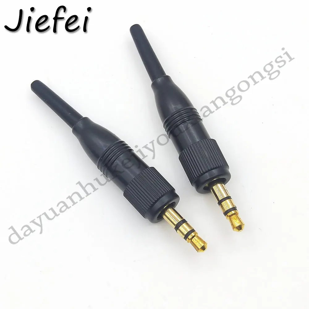 Imagem -03 - Pulinha Preta com Parafuso Estéreo de 3.5 mm Conector de Bloqueio de Áudio para Sennheiser Sonyd11 v1 P03 Adaptador de Tomada Sobressalente para Microfone