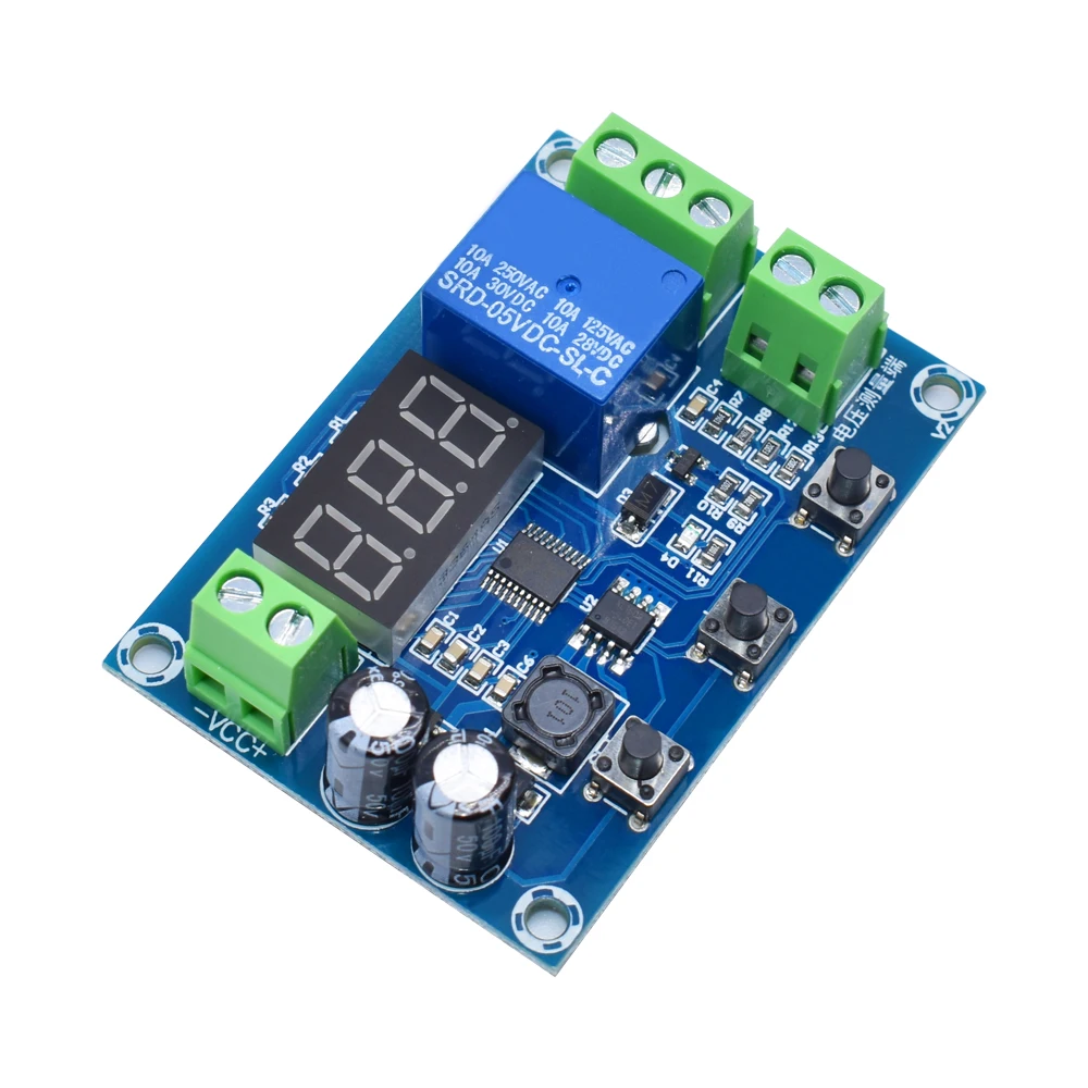 XH-M608 Battery Charge Discharge Module DC6-40V Integrated Voltmeter Undervoltage Overvoltage Protection Timing Discharge Board