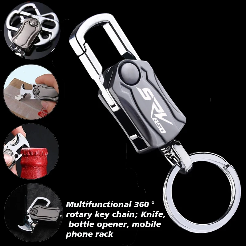 Motorcycle Keyring Multifunction Key Ring Keychain For Aprilia SRV 850 Srv 850