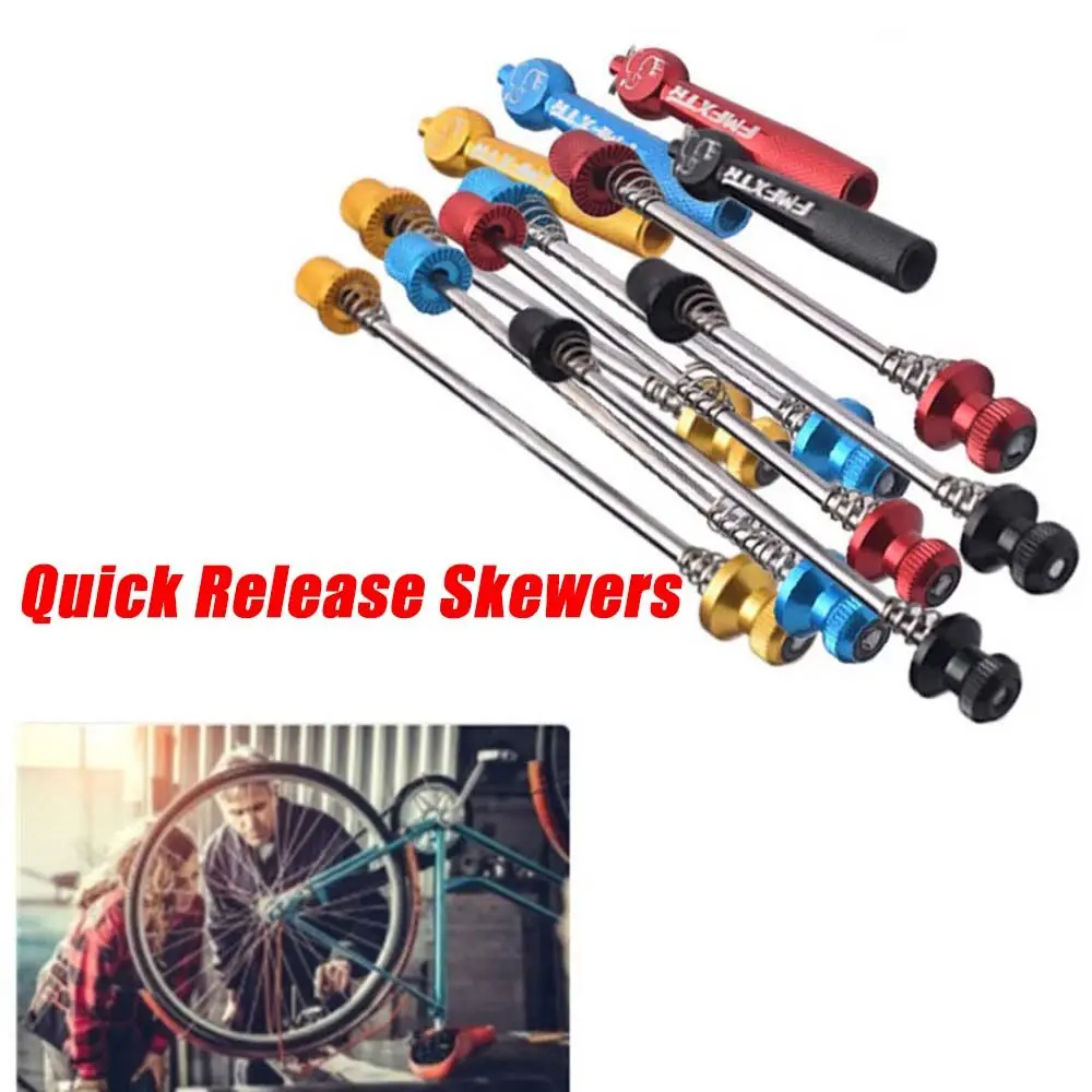 

Anti Theft Screw rod Lever Front rear spindle Quick-release Bicycle Skewers Hub Quick Release Wheel Accessories Bike Skewers