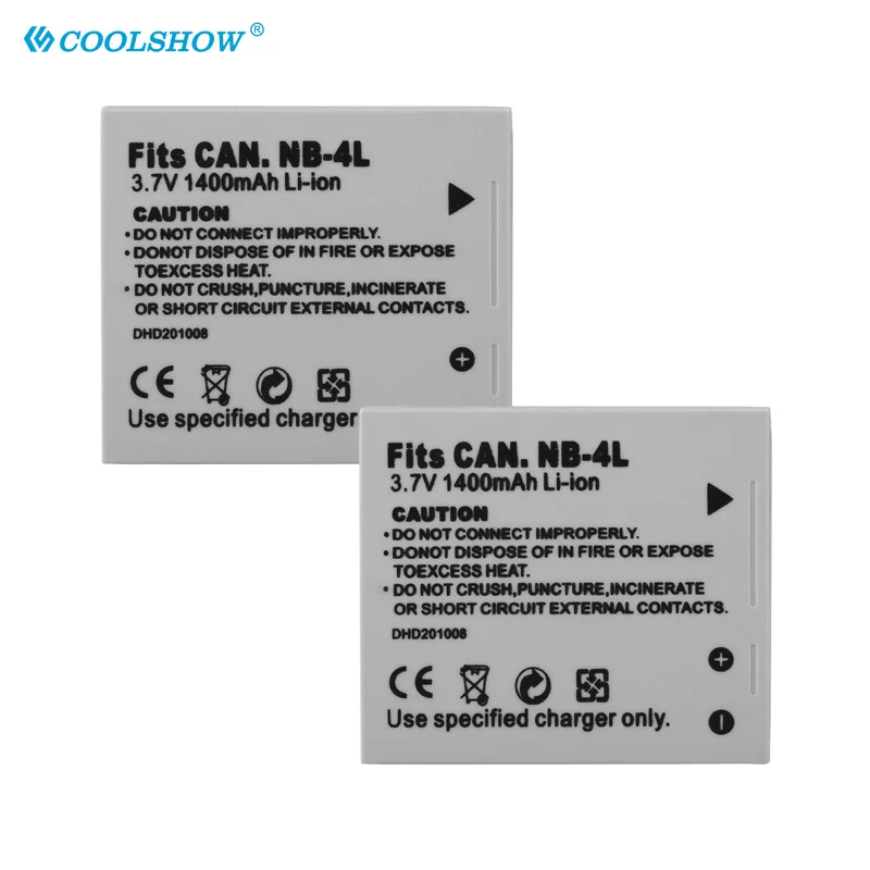 Аккумулятор для Фотоаппарата Canon IXUS 30 40 50 55 60 65 80 100 SD1000 1100 SD780 SD960 1400 мАч