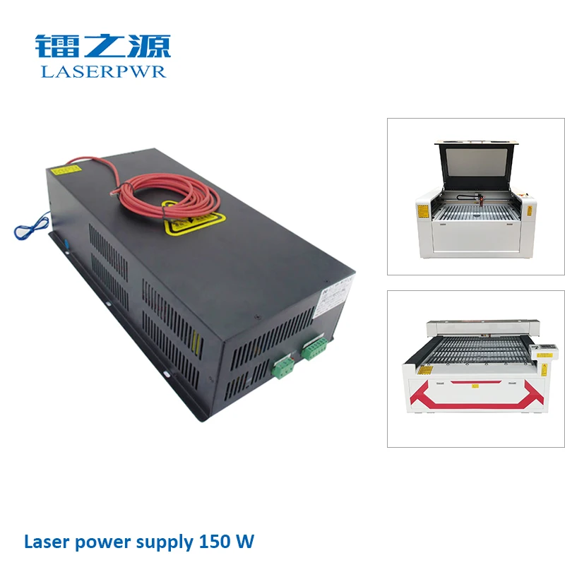 LASERPWR High Power Laser Power Supply W150 For 130W-180W CO2 Laser Tube for Cutting Marking/Engraving Non-metallic Materials