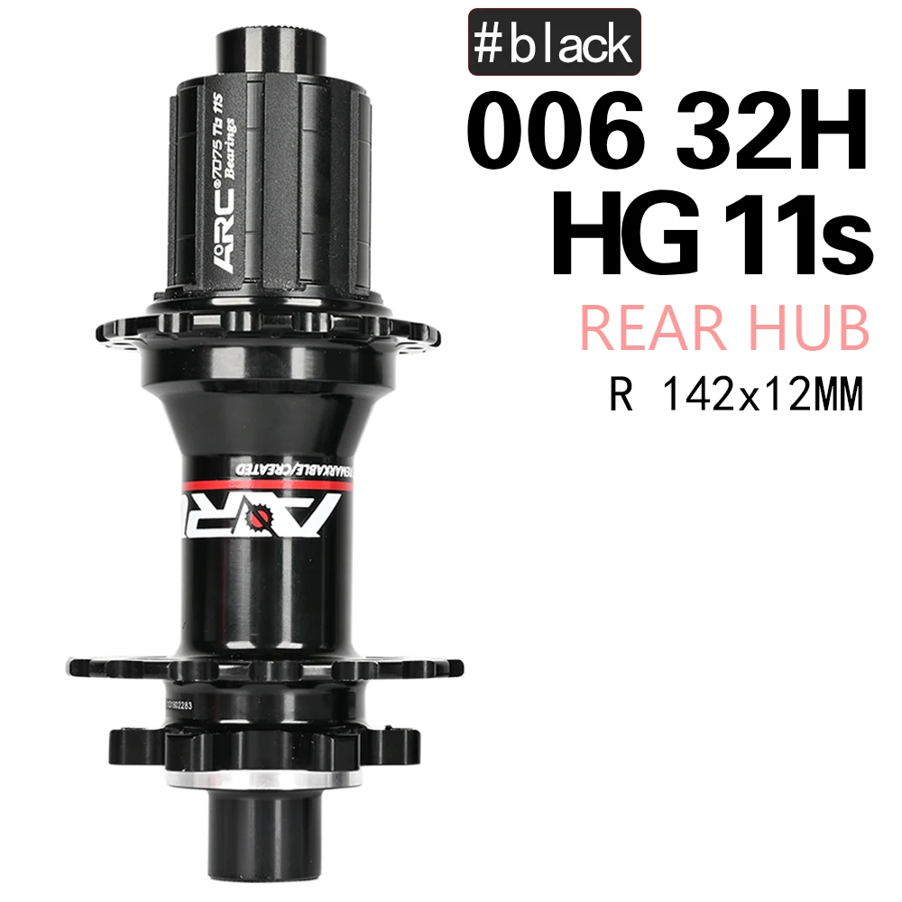 ARC MT006 MTB-Nabe 28H 32H 36H Kompatibel mit 8 9 10 11 Gang Kassetten 120 Klicks Präzisions-Steckachse 142x12mm Mountainbike-Nabe – Detail 9
