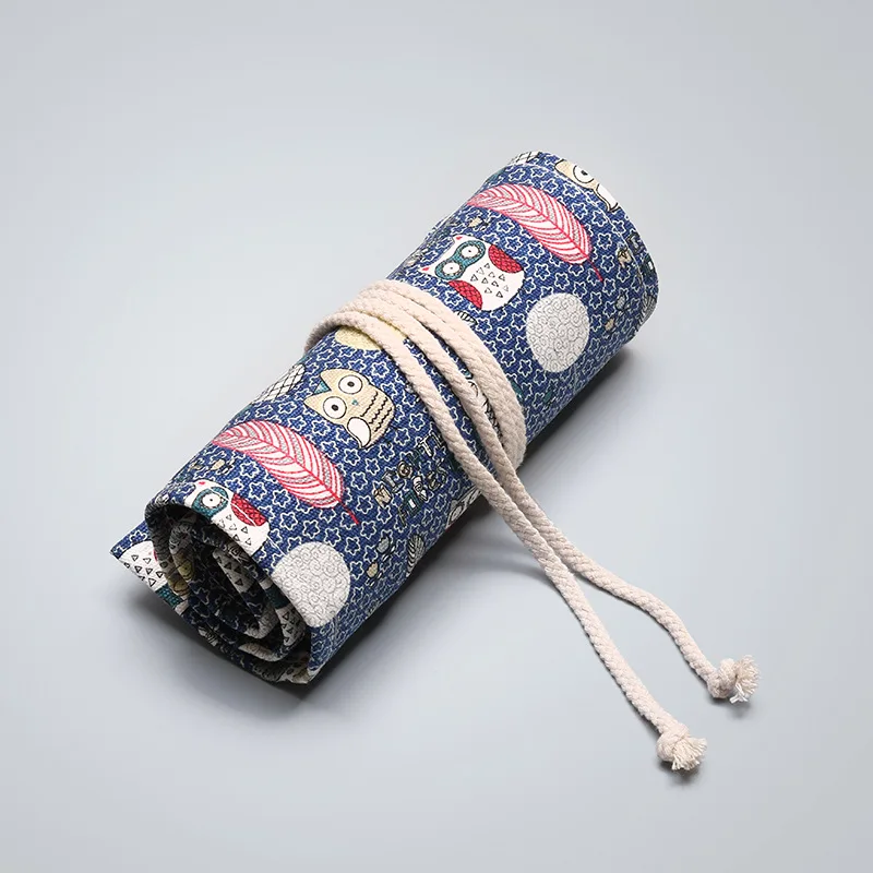 Rollable Pencil Case for Brushes Make Up Brushes Storage Bag Art Pencil Case Roll Box Estuche Escolar Estuches Escolares