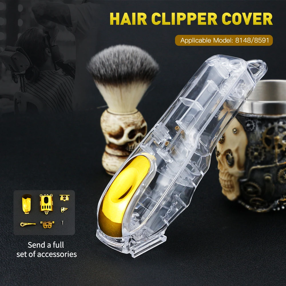 Barbershop Accessories Hair Clipper Cover Set Replacement Electric Clipper Shell Kit Suitable For Wahl 8148/8591 Haircut Tools