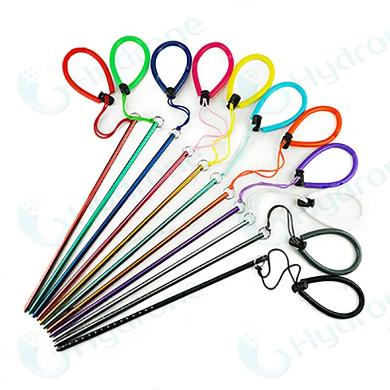 Scuba Diving Colorful Aluminium Alloy Lobster Stick Pointer Rod With Rubber Lanyard Strap Underwater Dive Accessories