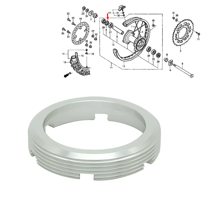 For HONDA CR125 CR250 CRF450R CRF250R CRF250X CRF450X Rear Wheel Bearing Retainer