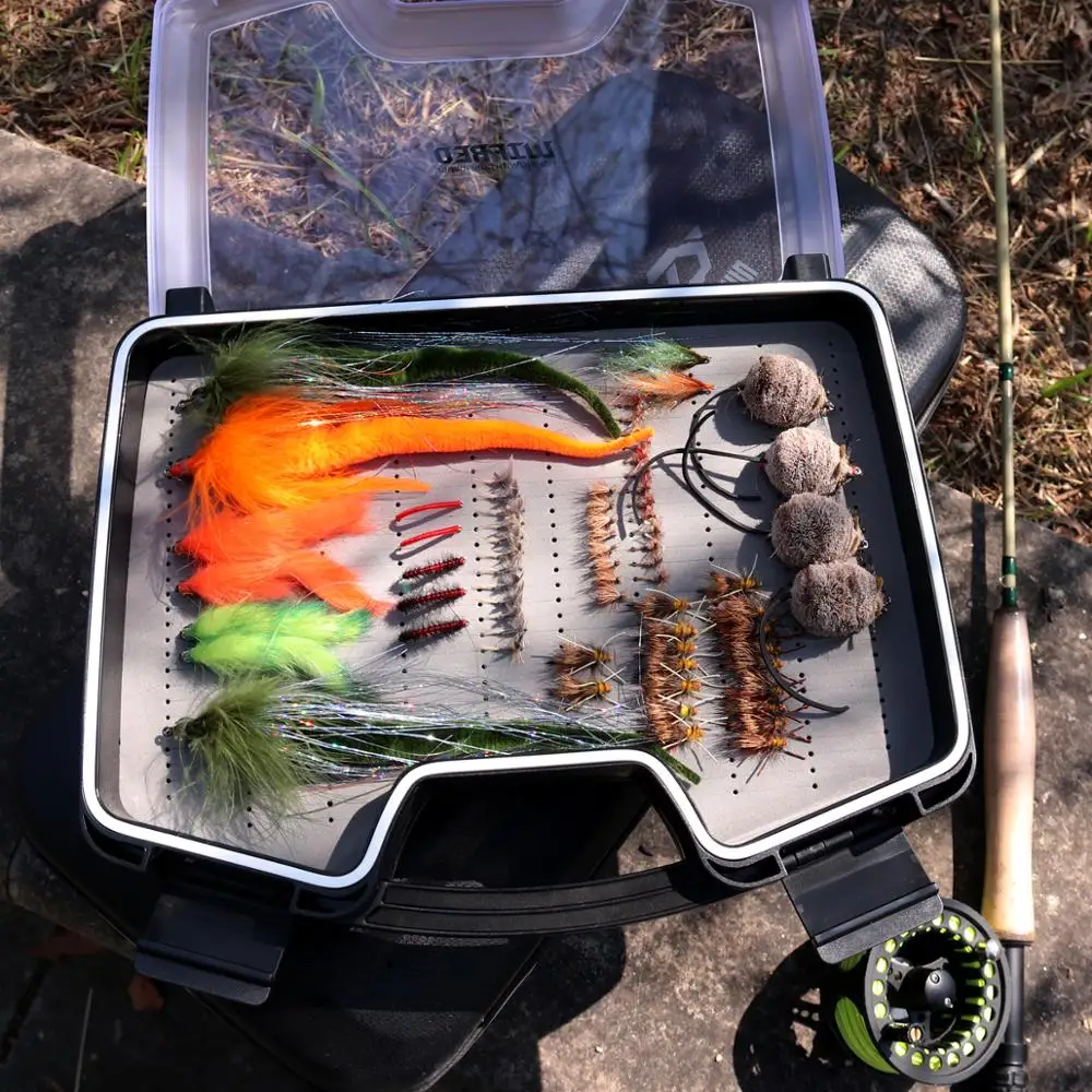 Wifreo Fishing Fly Box Waterproof Pocket Travel Display Boat Saltwater Fishing Large Size Fly Case
