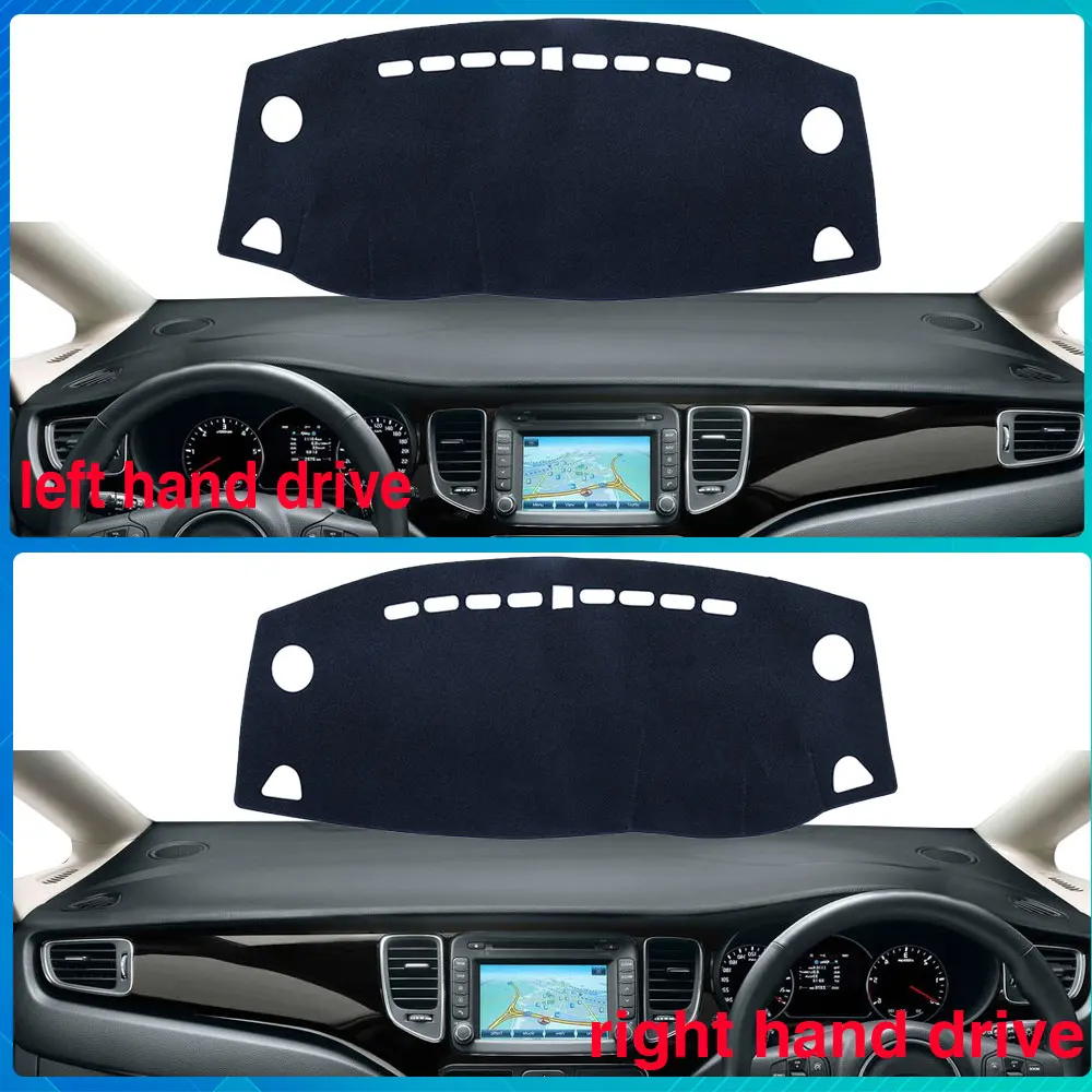 Dashboard Cover Protective Avoid Light Sunshade Carpet Mat for KIA Carens 2013~2019 RP 2014 2015 2016 2017 2018 Car Accessories
