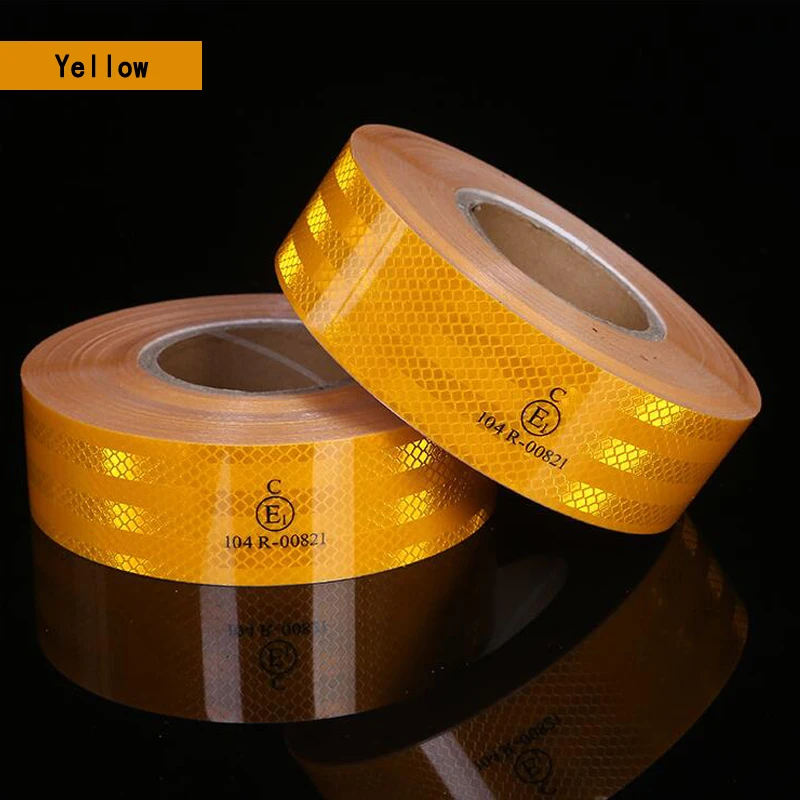 20Rolls Reflective Conspicuity Diamond Grade Tape Automotive Motorcycle Trailer Tractor Truck Reflectors red yellow white