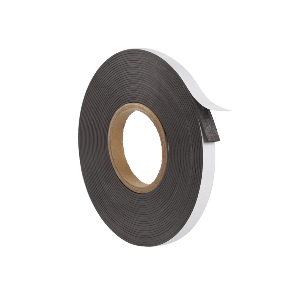 1 Meter Self Adhesive Magnetic Tape Width 10-50mm Thick 1/1.5/2mm Flexible Craft Sticky Magnet Strip Fridge Magnets