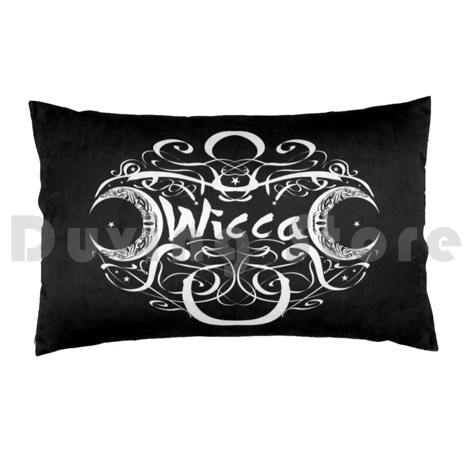 Wicca Triple Moon Pillow Case 20*30 Inch Wicca Wiccan Triple Moon Magic Mystical Symbolic Ritual Spell Cast