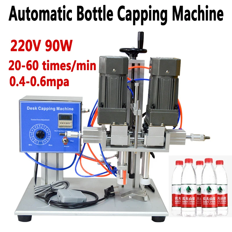 

Desktop Automatic Capping Machine Trigge Cap Capper Twist Sealing Plastic Glass Dropper Spout Pouch Bottle Capping Machine