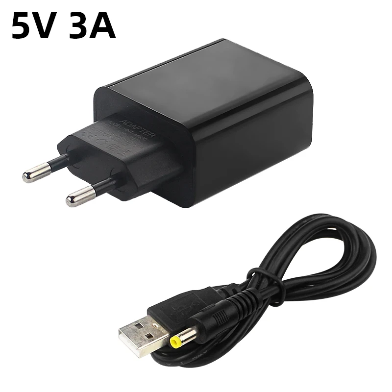 

5V 3A Power Adapter 100V 240V Input Power Supply + USB DC Port Charge Cable for Orange Pi