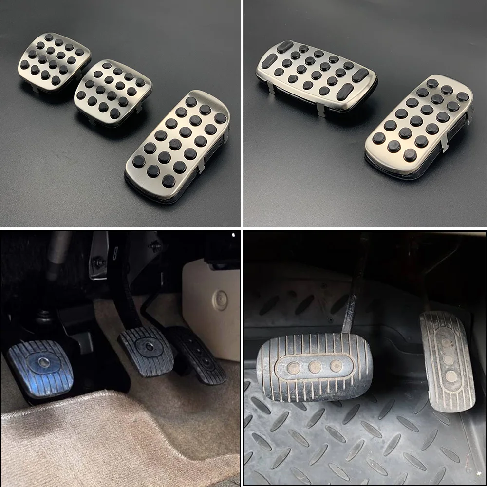 

For Nissan Vertsa Note Sunny Micra Sylphy Livina X Trail T30 NO Drilling Car Styling Pedal Fuel Gas Brake Pedal Cover Pad Plate