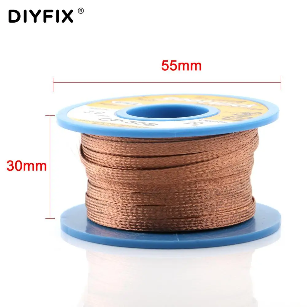 Original GootWick CP-30B 3.0mm*20M Desoldering Wick Desoldering Braid Solder Remover BGA Solder Wick Welding Tools for Phone PC