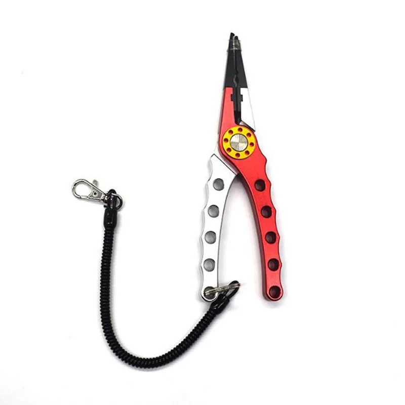 Manufacturers direct selling outdoor tools multi-functional aluminum alloy head fishing gear pliers wholesale fishing pliers