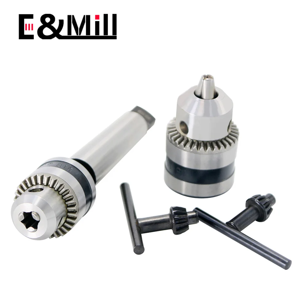 1pcs Precision morse cone MT2 MT3 MT4 B10 B12 B16 B18 light Duty key Drill Chuck 0.6-6mm 1.5-13mm 1-10mm Taper Arbor CNC machine