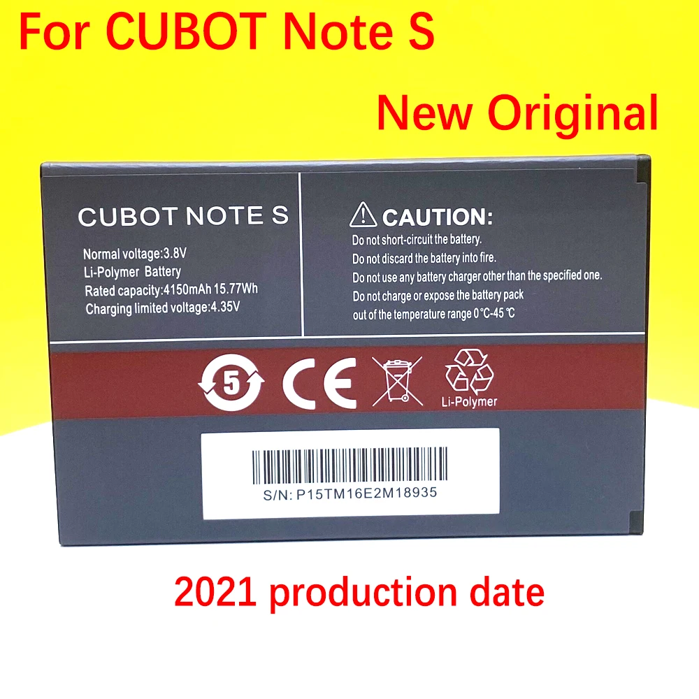 

100% NEW 4150mAh Battery For CUBOT NOTE S Phone In Stock Latest High quality Tracking number