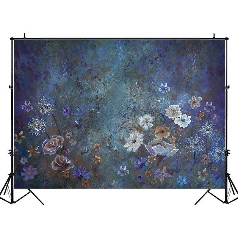 Tema floral crianças aniversário fotografia fundo floral retrato recém-nascido chá de bebê pano de fundo photocall adereços photoshoot