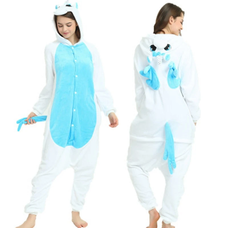 New Boys Girls Cartoon Pajama Sets Panda Unicorn Jumpsuit Women Pijimas Onesie Adults Animal Sleepwear Winter Warm Pyjamas Kids