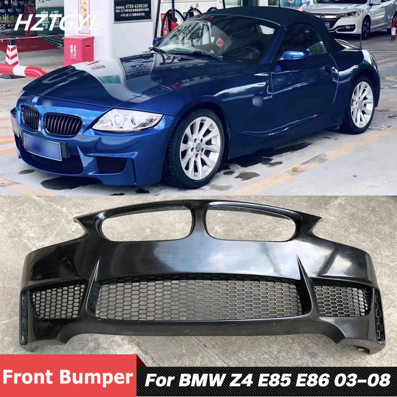 1M Style FRP Material Unpainted Car Body Kit Front Bumper For BMW Z4 E85 E86 Tuning 2003-2008