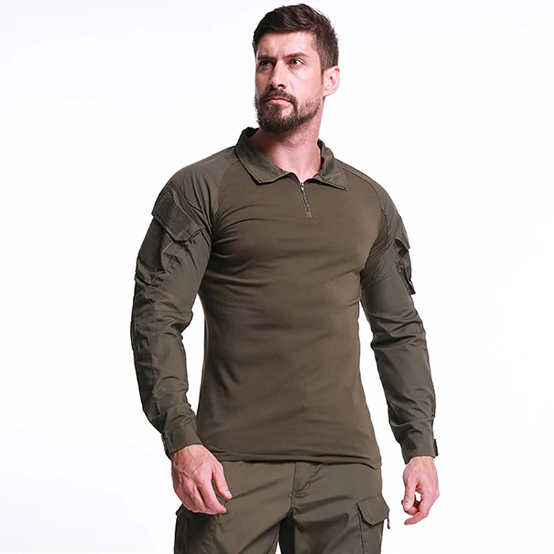 Mege Tactical Shirt Camouflage Army Military Battle Combat Shirt Airsoft Paintball Camisa Militar Special Forces Costume Plusize