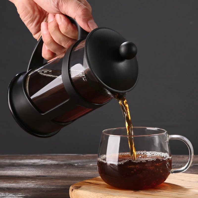 High-capacity 1L Share Coffee French Press Coffe Filter Coffee House Home Office Cafe Barista Tool Coffeepot Cold Brew Tea Maker