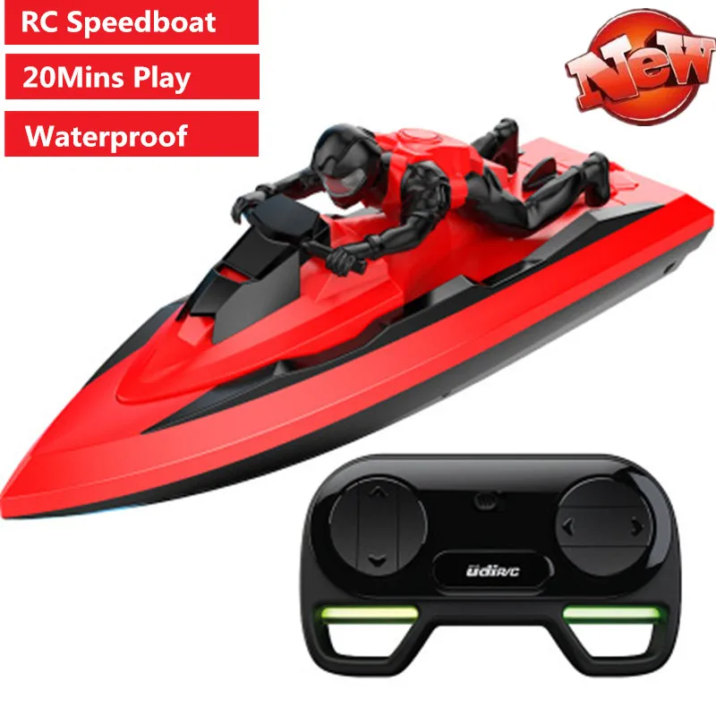 2.4G RC Racing Boat 20Mins Play Time Built-in Waterproof System Remote Control rc speedboat Toy Model Multiplay gifts toy water