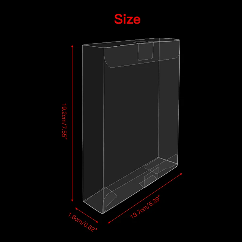 10 قطعة صندوق كم وقائي DVD PS2 XBOX WiiU مكعب لعبة مخصص واضح البلاستيك صندوق عرض غطاء غبار