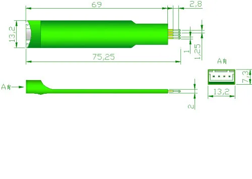 1,25-4 P STC Programmierung Pin Test Pin Schreiben Programm Sonde 4 Pin Pogo Pin 1,25mm 4 P