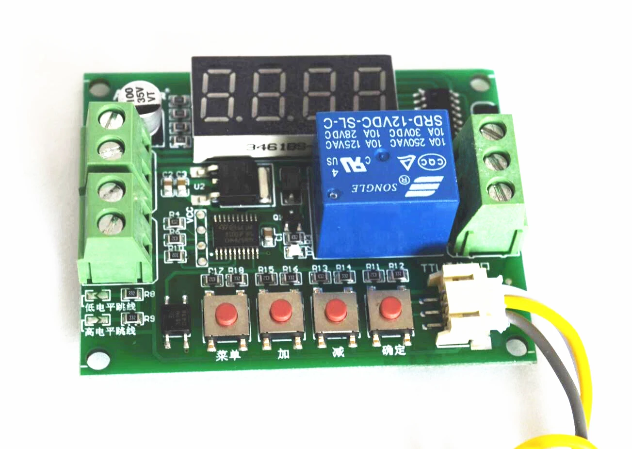 Delay Time Relay Module 12V24V Trigger Delay Infinite Loop Automatically Turn Off and Turn on the Control Switch