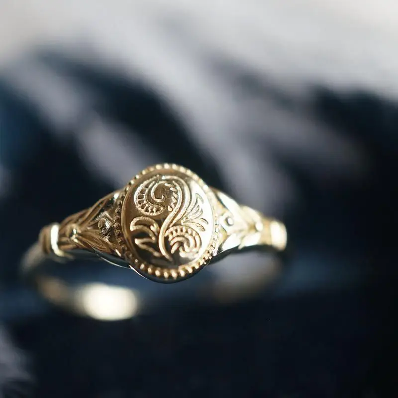 Designer's unique creative silver inlaid carved opening adjustable ring elegant luxury ladies brand  jewelry