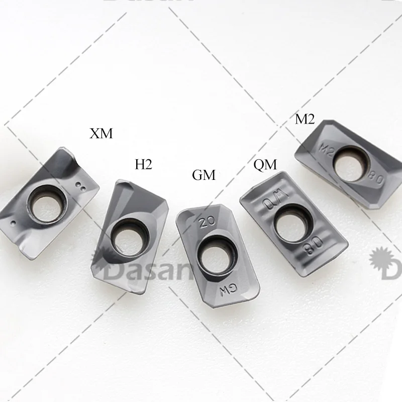 Hoja de fresado Original Dasan para acero inoxidable, insertos de carburo GM APMT1604PDER M2 APMT1605 XM APMT160420 APMT1135 H2, 10 unidades