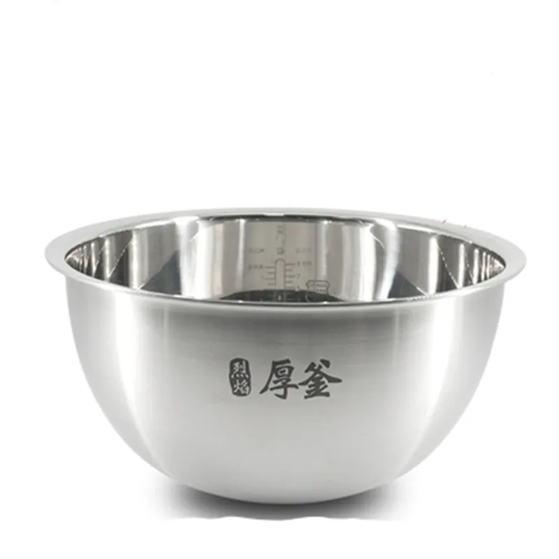 Original upgraded 304 stainless steel 3L rice cooker inner bowl for xiaomi IHFB01CM uncoated thick kettle