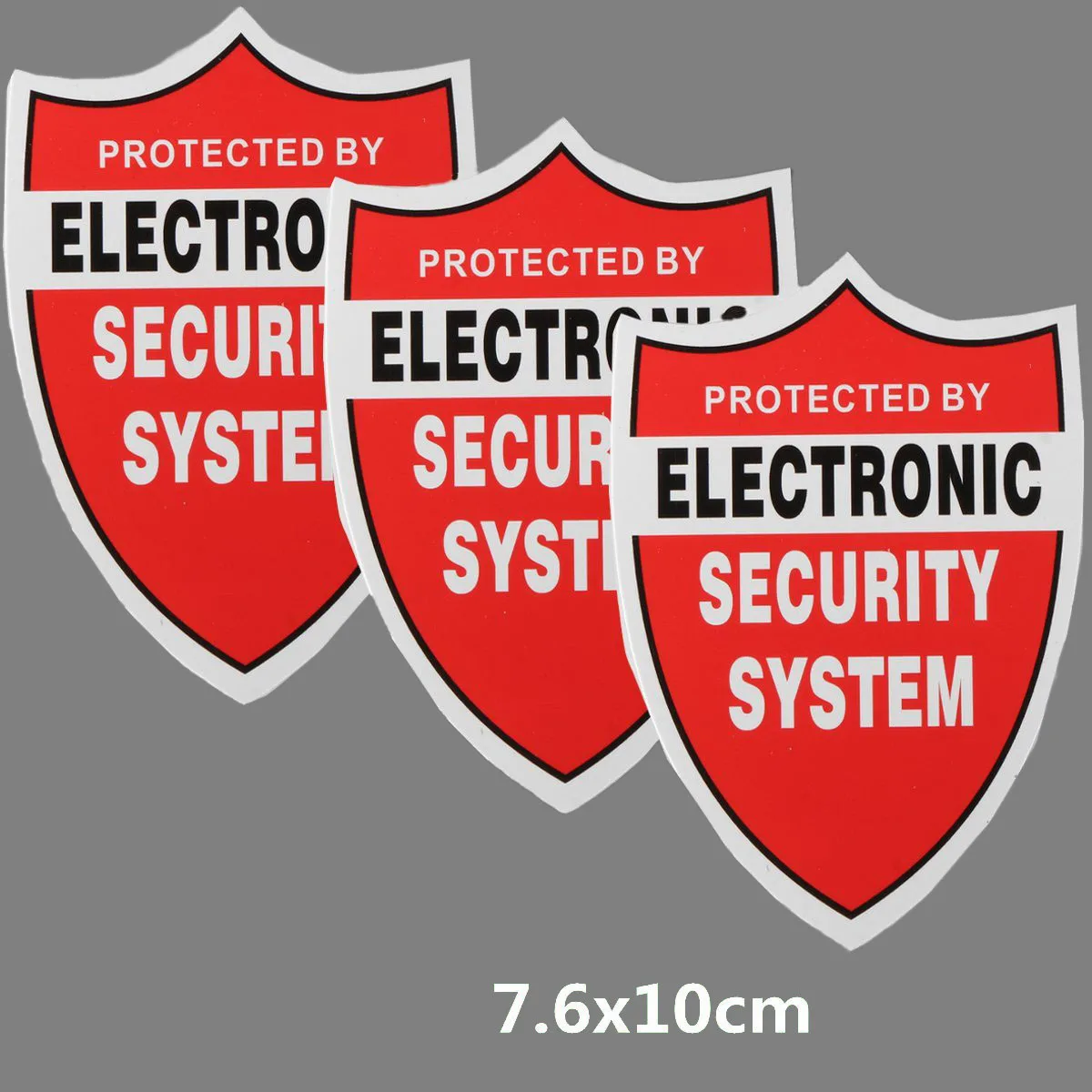 

Наклейки для систем безопасности, 7,6x10 см, ПВХ, водостойкие наклейки, видеодомофон, камера видеонаблюдения, домашняя сигнализация, 1 шт.