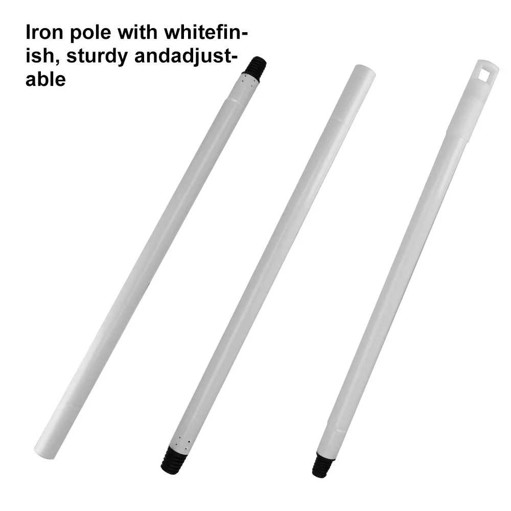 Adjustable with Long Handle Rubber Scraper Floor Scrub Brush Carpet Brush Stainless Metal Handle Scrubber with Stiff Bristles
