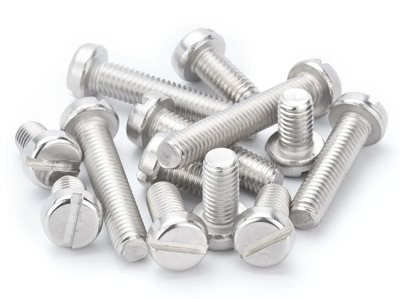 10/50pcs M3 M4 M5 M6 M8 304 A2-70 stainless steel GB65 Slotted Cap Head Slot Column Round Cheese  Screw Bolt Length=4-100mm