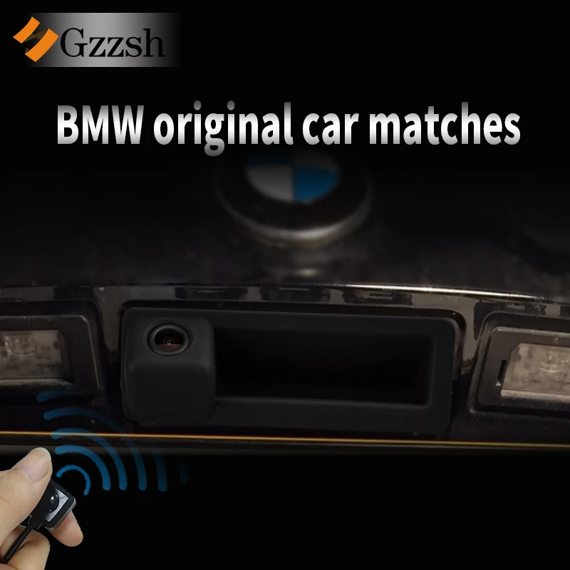 Câmera de visão traseira para carro, para bmw x5, x1, x6, e39, e53, e82, e88, e84, e90, e91, e92, e93, e60, e61, e70, e71, e72, 1080p, peça de substituição para porta-malas