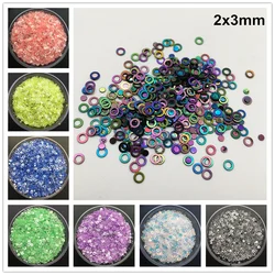 20g 2&3mm Dual Cirle PVC loose Sequins Glitter Paillettes for Nail Art manicure/sewing/wedding decoration confetti