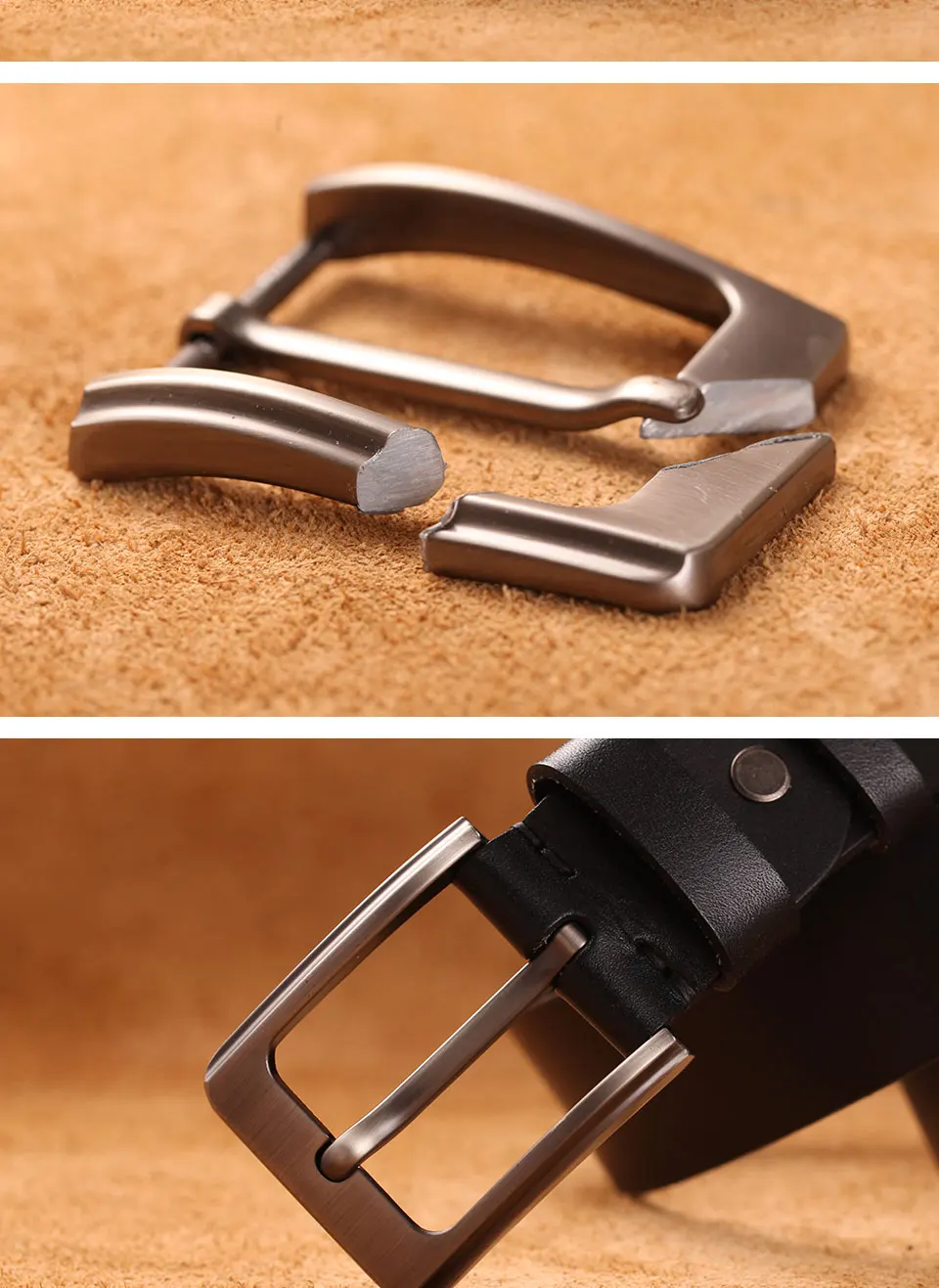 VAMOS KATOAL 100% Genuine Leather Belts For Men High Quality Casual Jeans Belt Cowskin Business Belt Cowboy Waistband