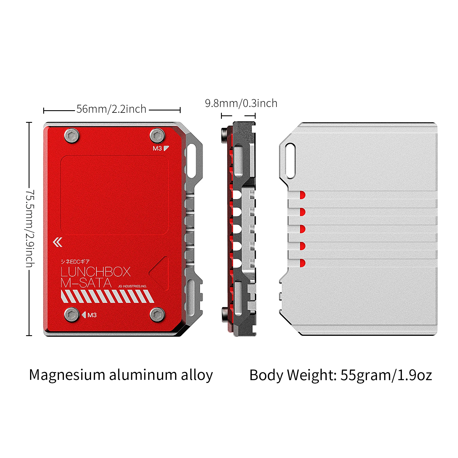 Ninja V mSATA to SATA Interconnecting Box