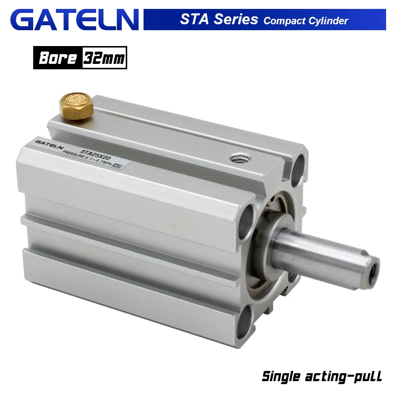 

STA32 series Compact cylinder single acting-pull Spring extension bore 32 stroke 5~50mm STA32X10 STA32X20-S-B