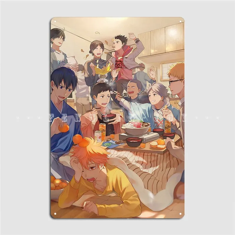 Karasuno, команда, металлический знак, настенная пещера, клуб, бар, классические жестяные пластинки, знак, плакаты