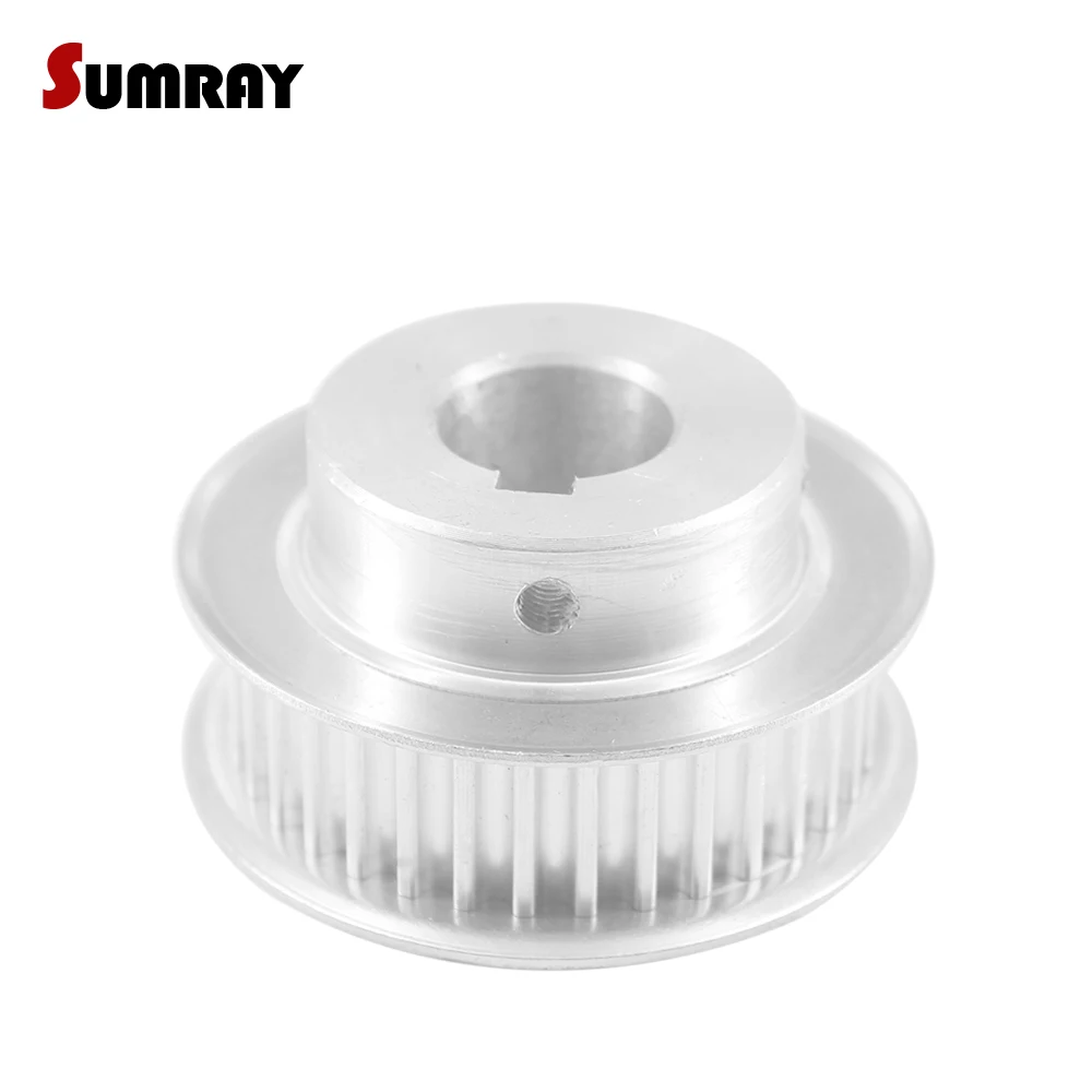 Keyway Gear Pulley 5M 38T 12/14/15/17/19/20/25mm Inner Bore Keyway Diameter 3/4/5/6mm 16/21mm Width Toothed Pulley Wheel