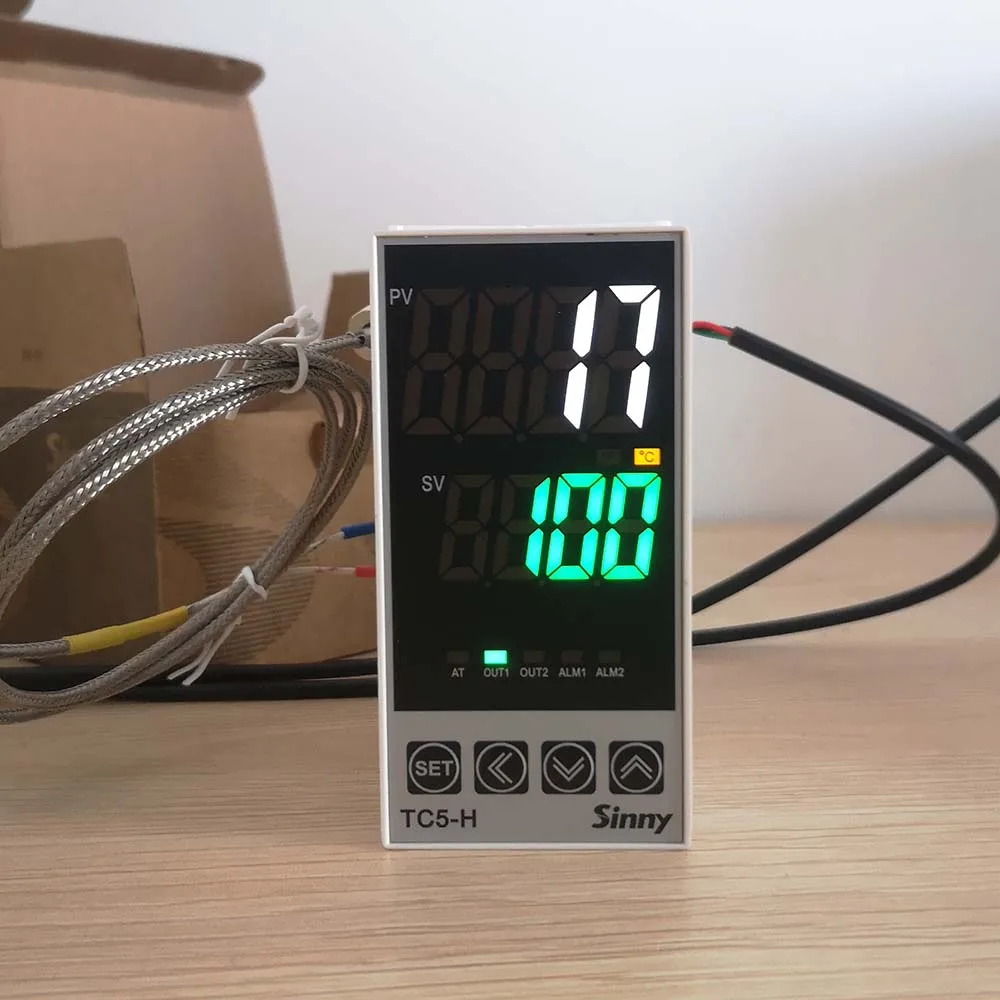 K E J PT100 CU50 Panel Meter Pengendali Suhu Digital Termostat PID Input Universal Regulator Termal dengan Keluaran Alarm