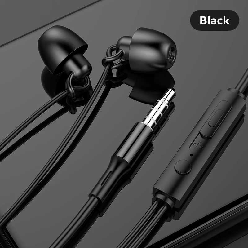 Sleep Earphone In-Ear Headset Noise Cancelling Sleeping Headphone HiFi 3.5mm Wired Headphones Mobile Phone MP3 Sleeping Earphone