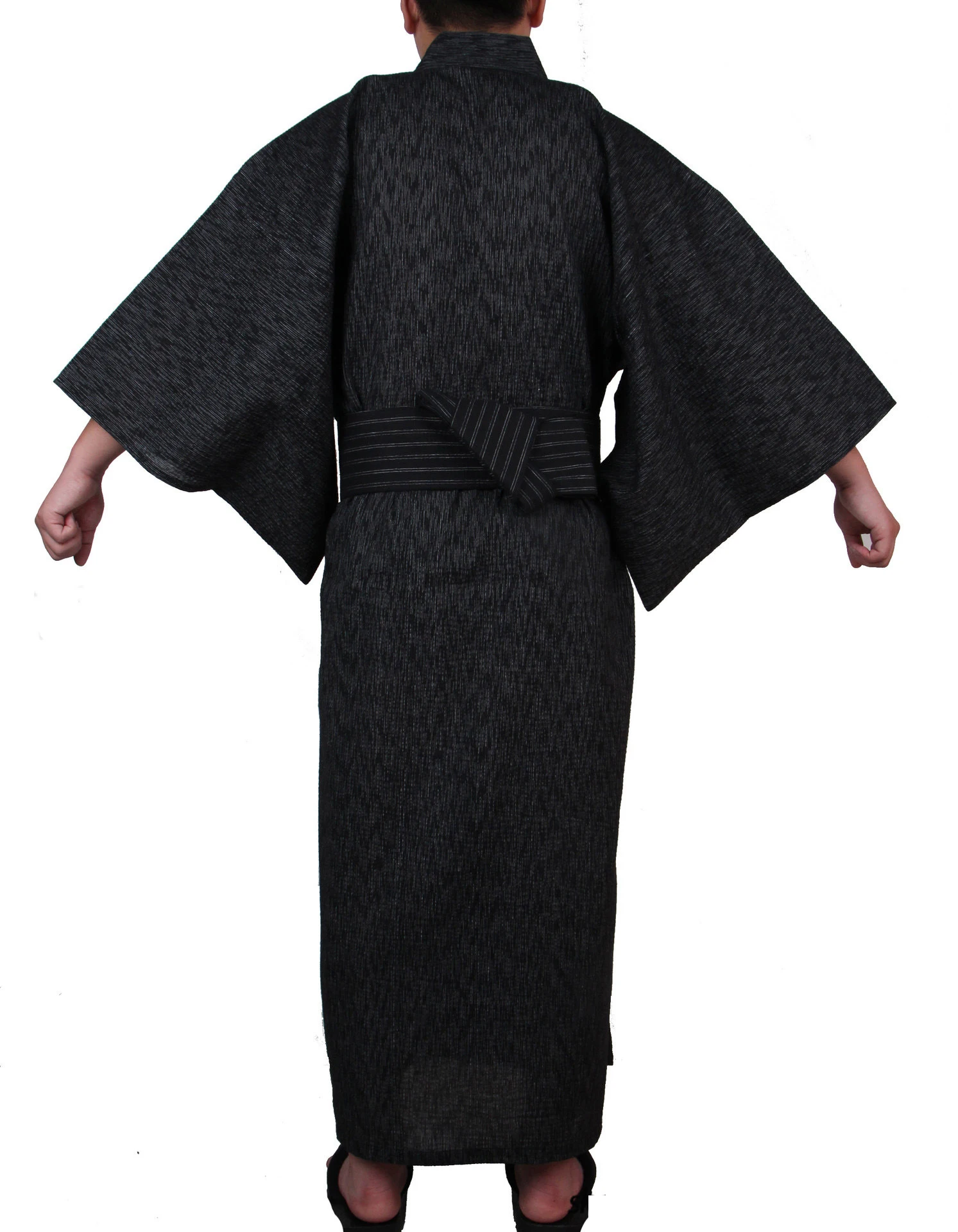 Japanese Traditional Samurai Kimono For Men Yukata Bathing Robe Hekoobi  Loose Style Sauna Wear Homewear Belt Long Gown Cotton - AliExpress 200000532